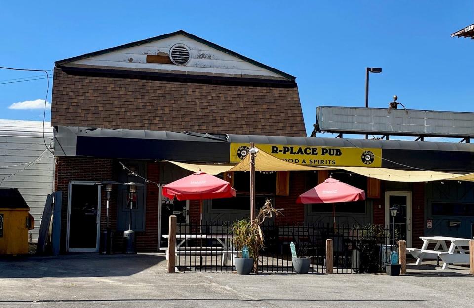 R Place Pub, 9603 Whipps Mill Road. The buidling is seen in several scenes of Netflix's "Wrestlers."