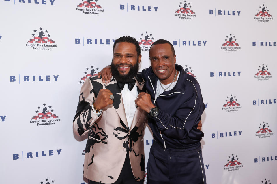 Anthony Anderson and Sugar Ray Leonard