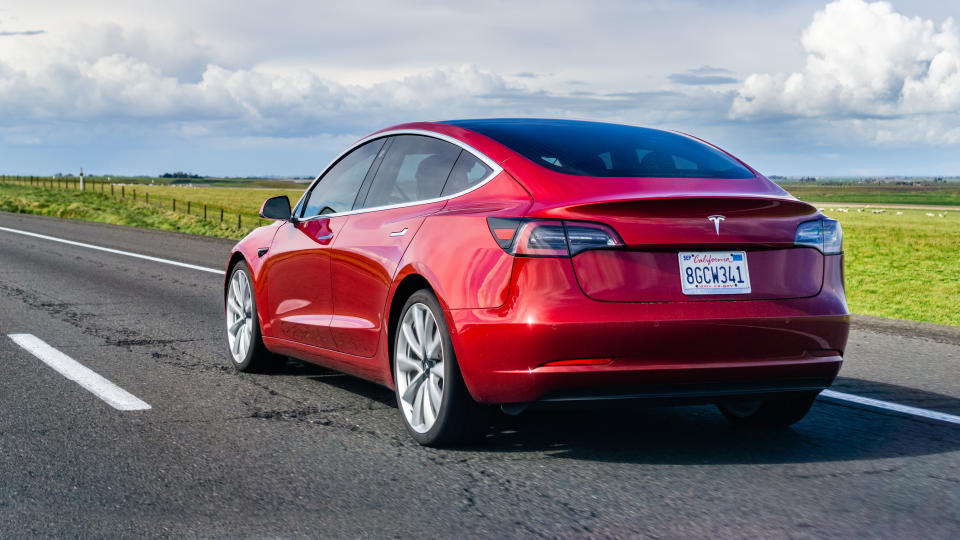 Tesla Model 3 (Crédit : Getty Images)