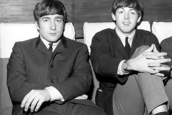 John Lennon and Paul McCartney in 1963 (Getty Images)