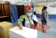 Referendum on a new Chilean constitution in Canete town