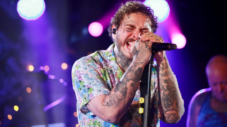 Post Malone is among the performers participating in CNN's "The Fourth In America" special. - Rich Fury/Getty Images North America/Getty Images for Bud Light