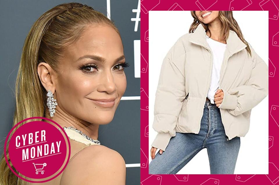 jennifer lopez amazon coat