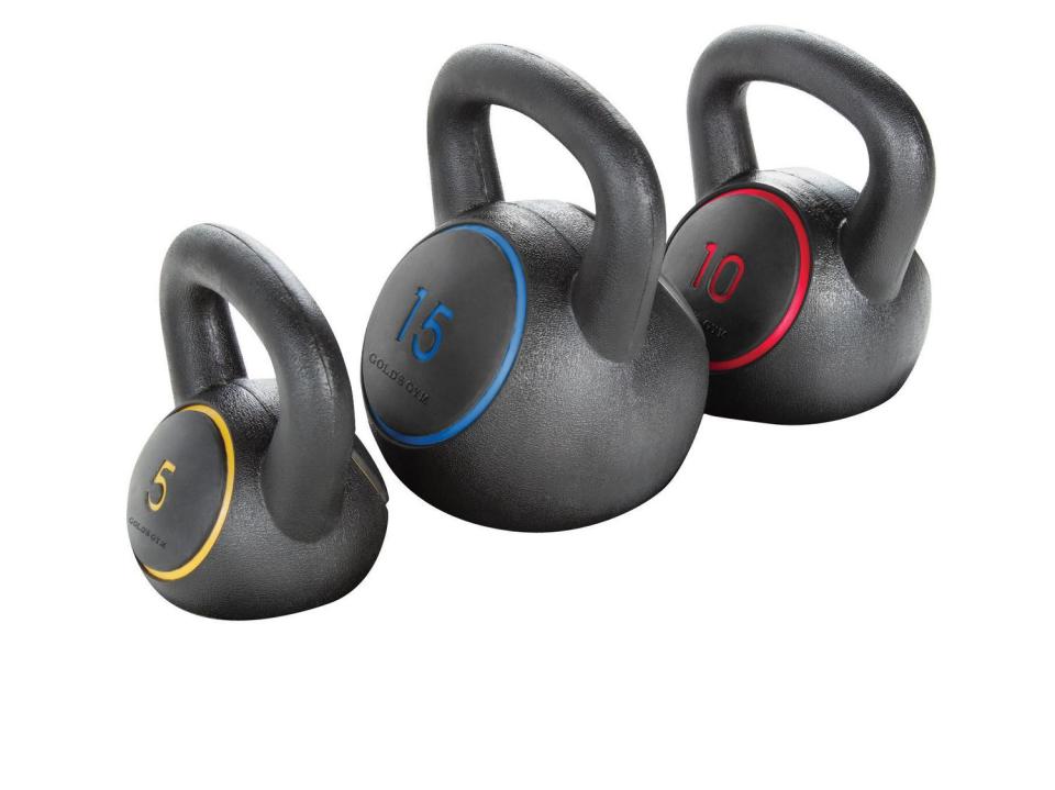 These lightweight kettlebells are perfect for toning arms and shoulders. 