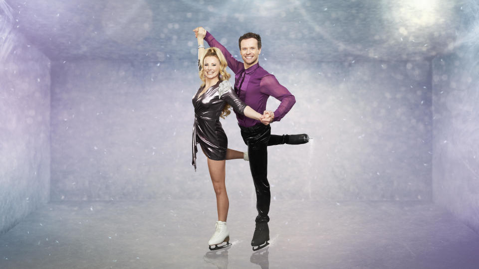 This image and the information contained herein is strictly embargoed until 21.00 Wednesday 4th January 2023

From Lifted Entertainment

Dancing on Ice: SR15 on ITV1 and ITVX

Pictured: Carly Stenson and Mark Hanretty.

This photograph is (C) ITV Plc and can only be reproduced for editorial purposes directly in connection with the programme or event mentioned above, or ITV plc. This photograph must not be manipulated [excluding basic cropping] in a manner which alters the visual appearance of the person photographed deemed detrimental or inappropriate by ITV plc Picture Desk.  This photograph must not be syndicated to any other company, publication or website, or permanently archived, without the express written permission of ITV Picture Desk. Full Terms and conditions are available on the website www.itv.com/presscentre/itvpictures/terms

For further information please contact:
james.hilder@itv.com