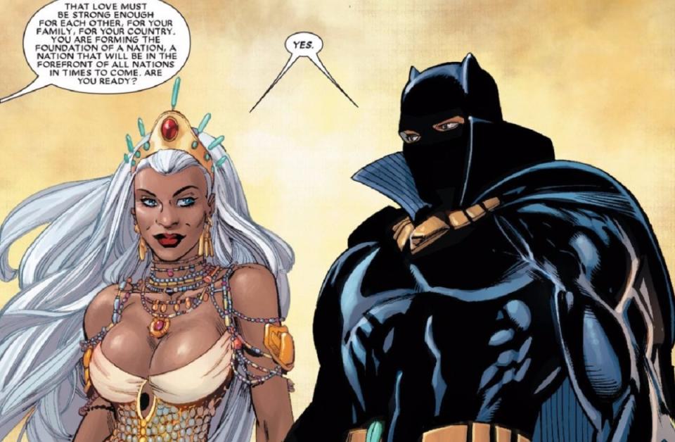 Storm and Black Panther marry.