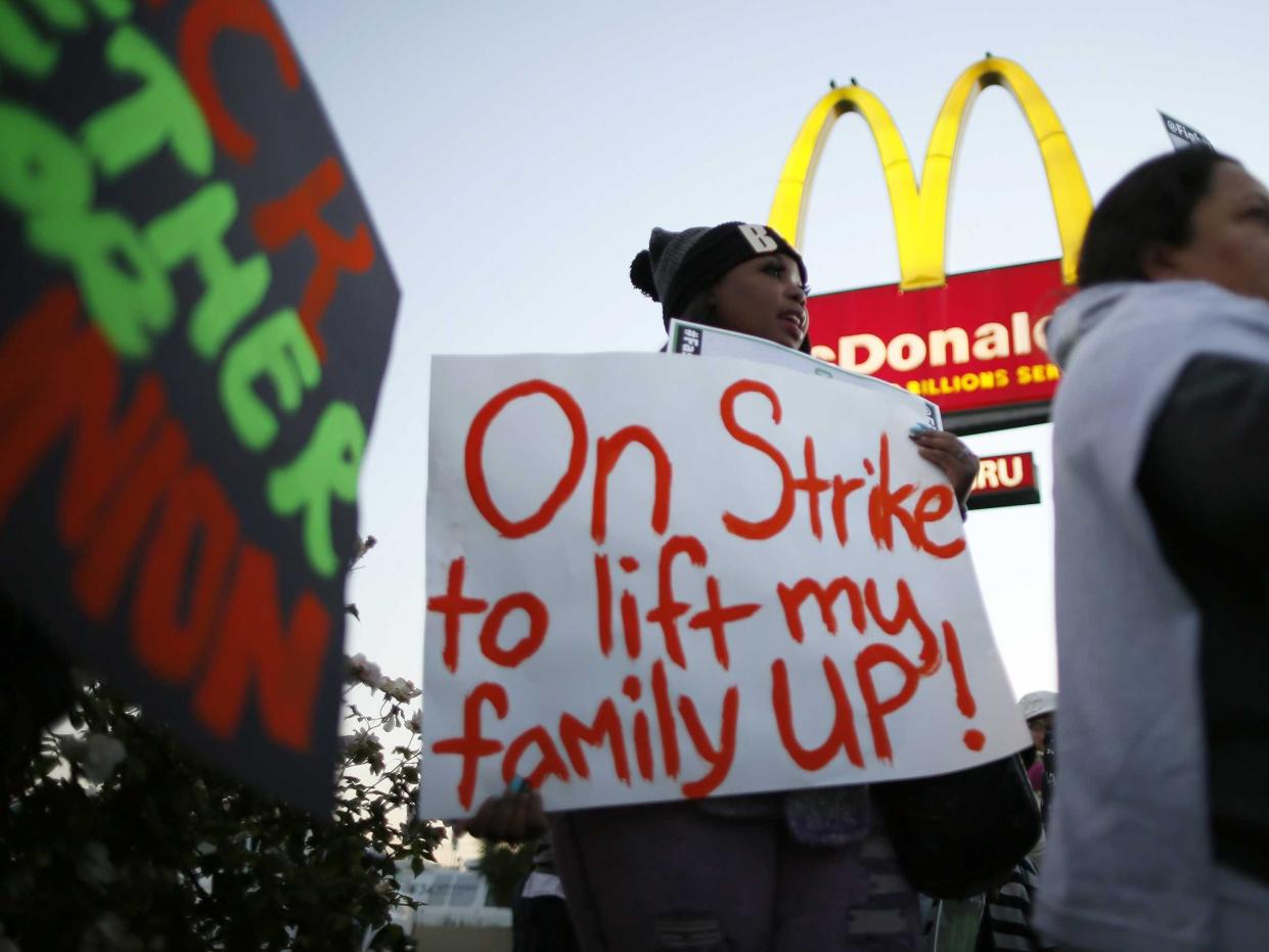 mcdonald's strike workers