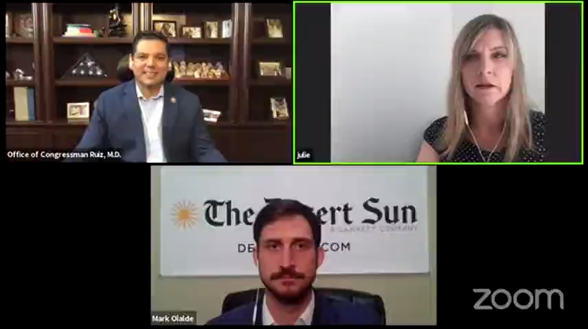ep. Raul Ruiz joins Desert Sun executive editor Julie Makinen and reporter Mark Olalde to field questions about COVID-19 and resources in April 2020.