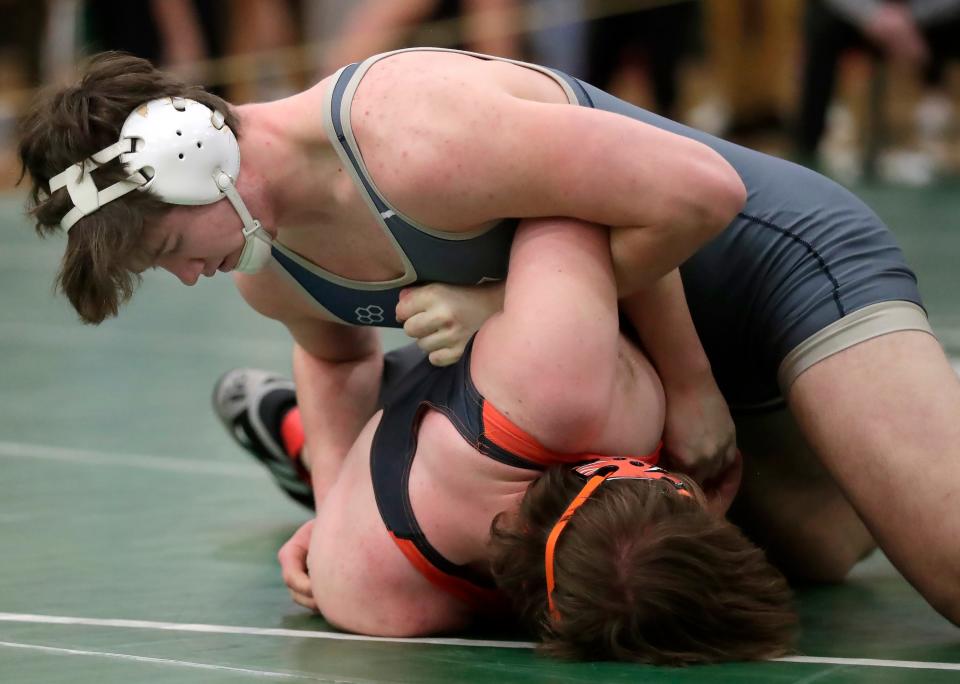 Appleton North's Brock Arndt has a 30-1 record and is ranked No. 2 in the state in Division 1 at 220 pounds.