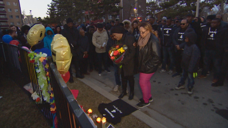 Dozens mourn Etobicoke murder victim at candelight vigil