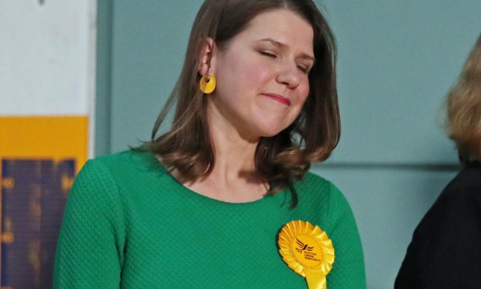 Down and out: Jo Swinson ponders career moves after losing her seat in East Dumbartonshire.