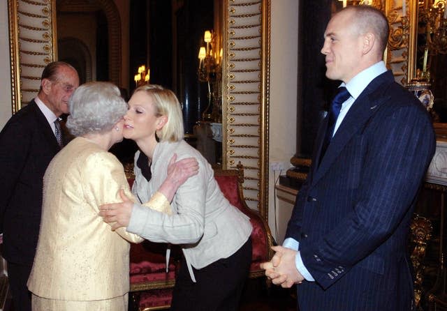 Queen and Zara Phillips 