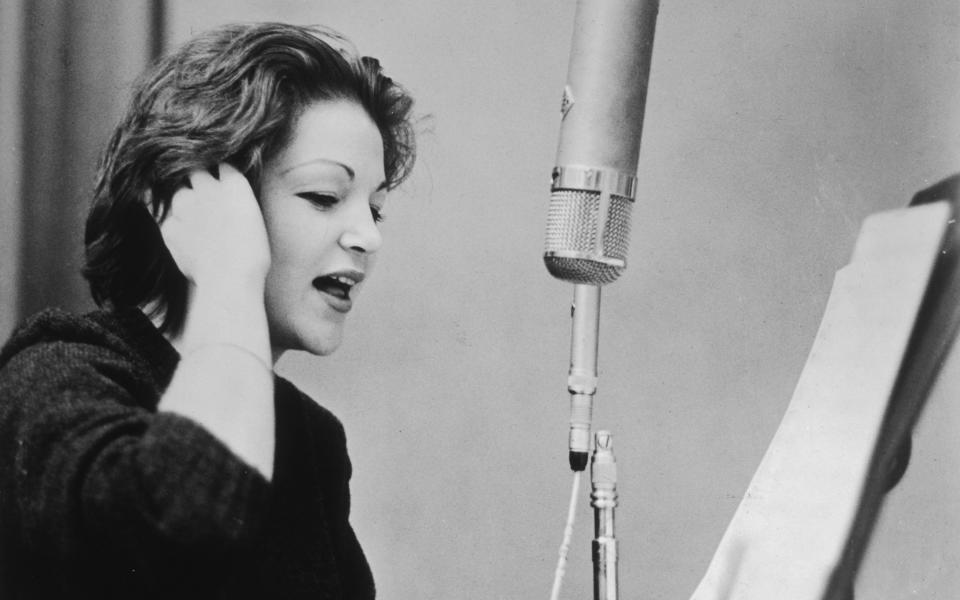 Annie Ross in the studio, circa 1957 - Getty