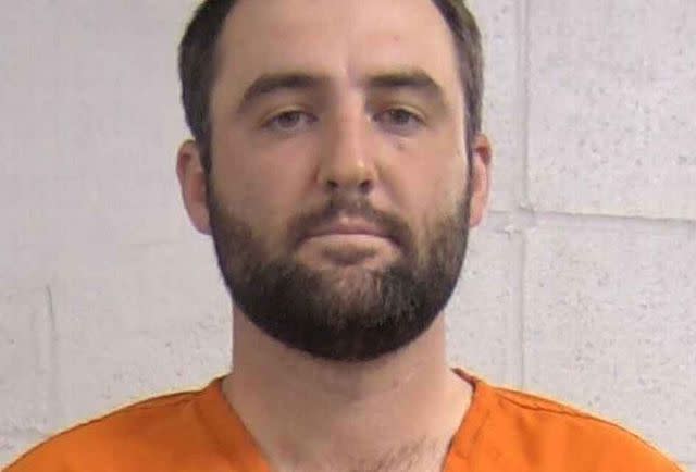 <p>Louisville Metropolitan Department of Corrections</p> Mugshot of golf pro Scottie Scheffler