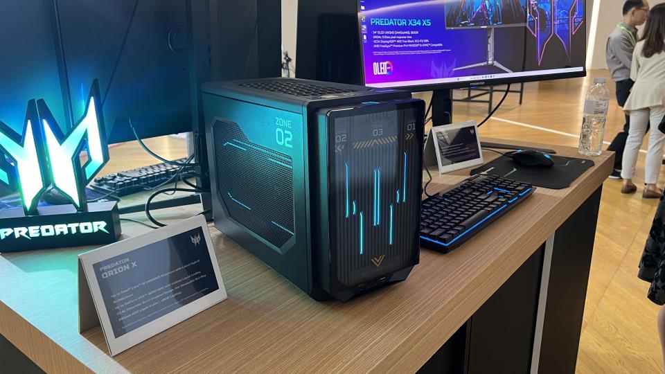 The Acer Orion X desktop gaming PC at Computex 2024.