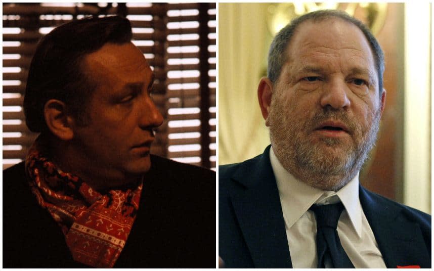 Oscar rejects: The Godfather Part II actor Carmine Caridi and Harvey Weinstein - (YouTube/Screengrab) (AP Photo/Remy de la Mauviniere, File)