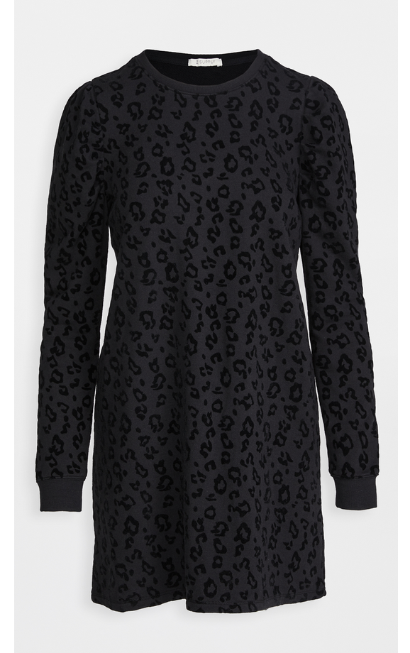 Leopard Puff Sleeve Dress