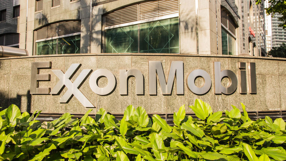 Exxon Mobil corporate sign outside of their headquarters in the Asia-Pacific, Kuala Lumpur, Malaysia, circa November, 2017.