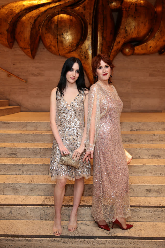 NEW YORK, NEW YORK - OCTOBER 24: (L-R) Mathilda Gianopoulos and Molly Ringwald attend the American Ballet Theatre Fall Gala at David H. Koch Theater at Lincoln Center on October 24, 2023 in New York City. (Photo by Dimitrios Kambouris/Getty Images for American Ballet Theatre)