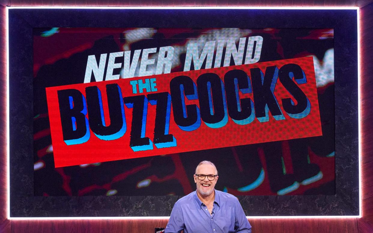 Actor and comedian Greg Davies presents the latest series of Never Mind the Buzzcocks - Sky