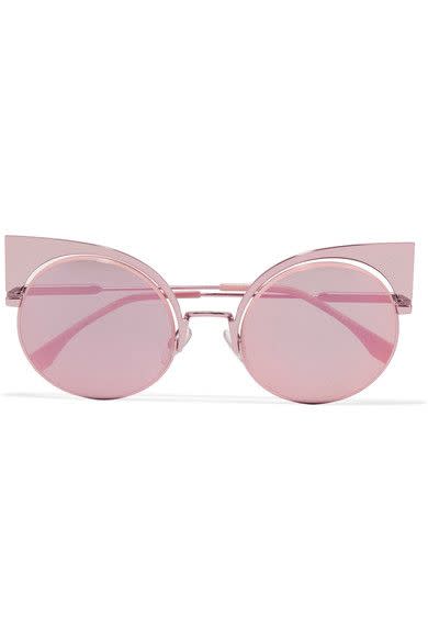 Fendi Cat Eye Mirrored Sunglasses