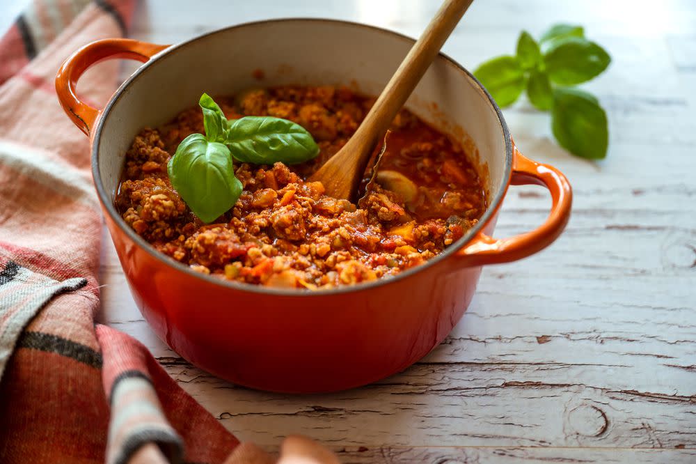 Diverse Keto Dishes : Bolognese sauce