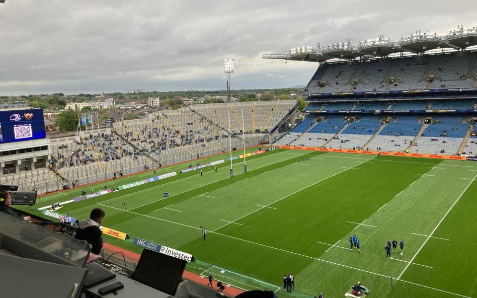 View from the stands at Croke Park by reporter Gavin Mairs