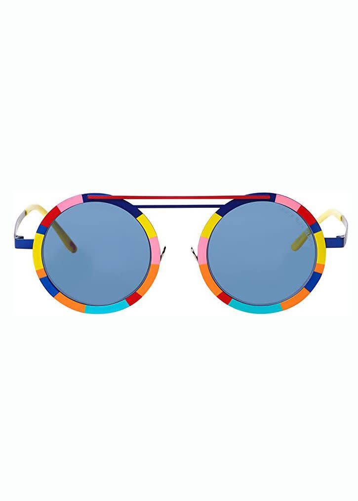 <p><strong>Mira Mikati</strong></p><p>amazon.com</p><p><strong>$560.00</strong></p><p><a href="https://www.amazon.com/dp/B098BLX4X1?tag=syn-yahoo-20&ascsubtag=%5Bartid%7C10056.g.37145833%5Bsrc%7Cyahoo-us" rel="nofollow noopener" target="_blank" data-ylk="slk:Shop Now;elm:context_link;itc:0;sec:content-canvas" class="link ">Shop Now</a></p><p>Sunglasses are an essential, but don’t mistake that for boring. Uneven blocks of color and a separated nose bridge makes this pair a sunny standout. </p>