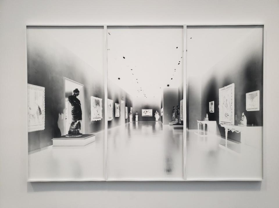 Vera Lutter, "European Old Masters: Dec. 7, 2018-Jan. 9, 2019," gelatin silver print: displays in demolished LACMA gallery.