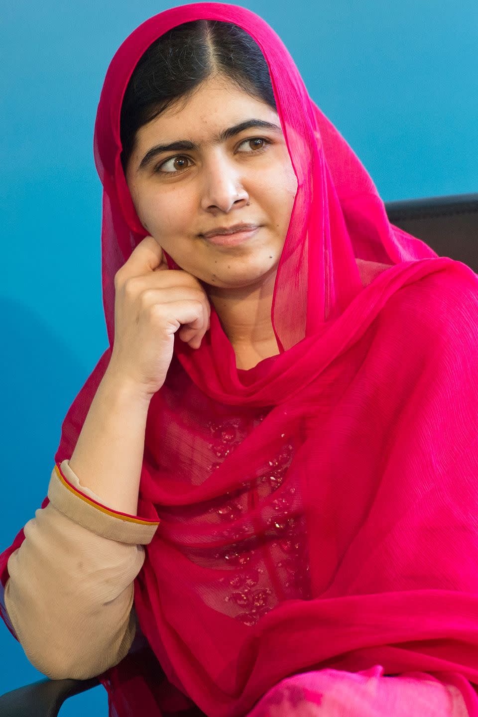 <p>At 17, Yousafzai became the youngest Nobel Prize laureate for her humanitarian efforts. She captured the world's attention after being shot by the Taliban in Pakistan on her way to school because she was an advocate for women pursuing education. She is currently working towards her bachelor's degree at Oxford's Lady Margaret Hall while continuing her charity work through her organization, <a href="https://www.malala.org/" rel="nofollow noopener" target="_blank" data-ylk="slk:The Malala Fund;elm:context_link;itc:0;sec:content-canvas" class="link ">The Malala Fund</a>.</p>