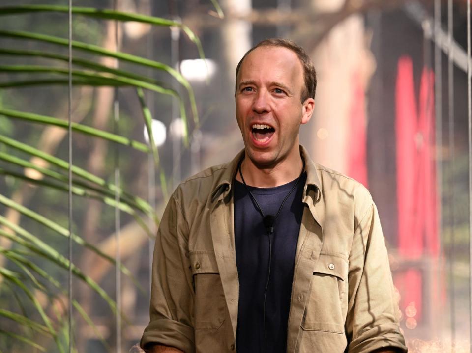 Matt Hancock came third in I’m A Celebrity (James Gourley/ITV/Shutterstock)