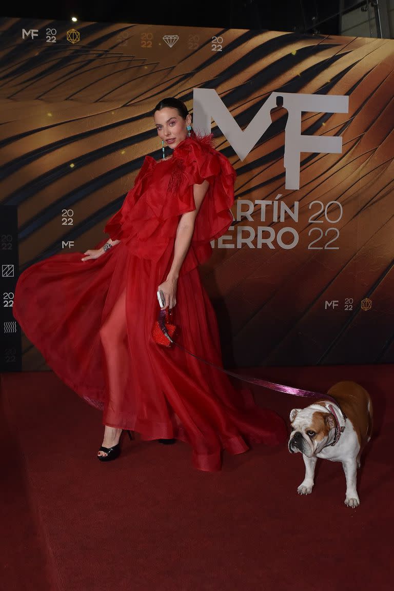 Alfombra roja previa a la ceremonia de entrega de los Premios Martín Fierro 2022.