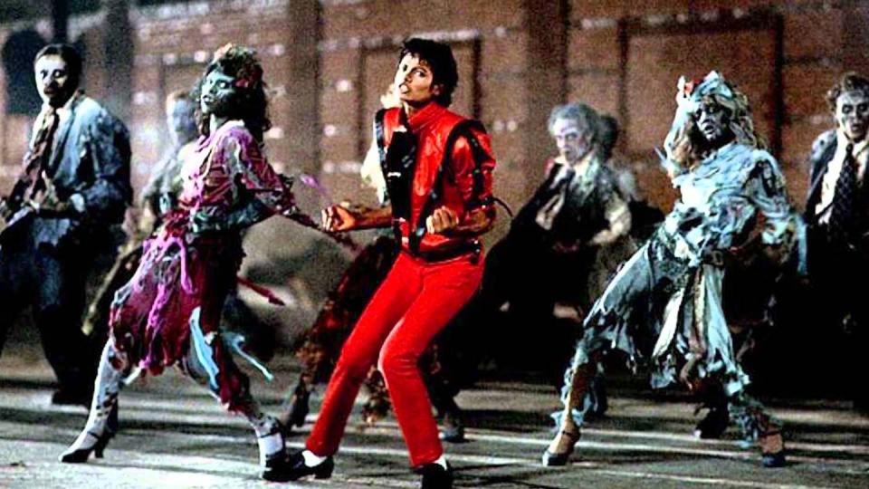 <p>It wasn't released in time for Halloween, but on December 2, 1983, Michael Jackson dropped his legendary, 13-minute film for <em>Thriller</em>. From Michael's iconic red leather outfit to the popular zombie-dance, the groundbreaking music video made a permanent mark on entertainment (and Halloween) history.</p>