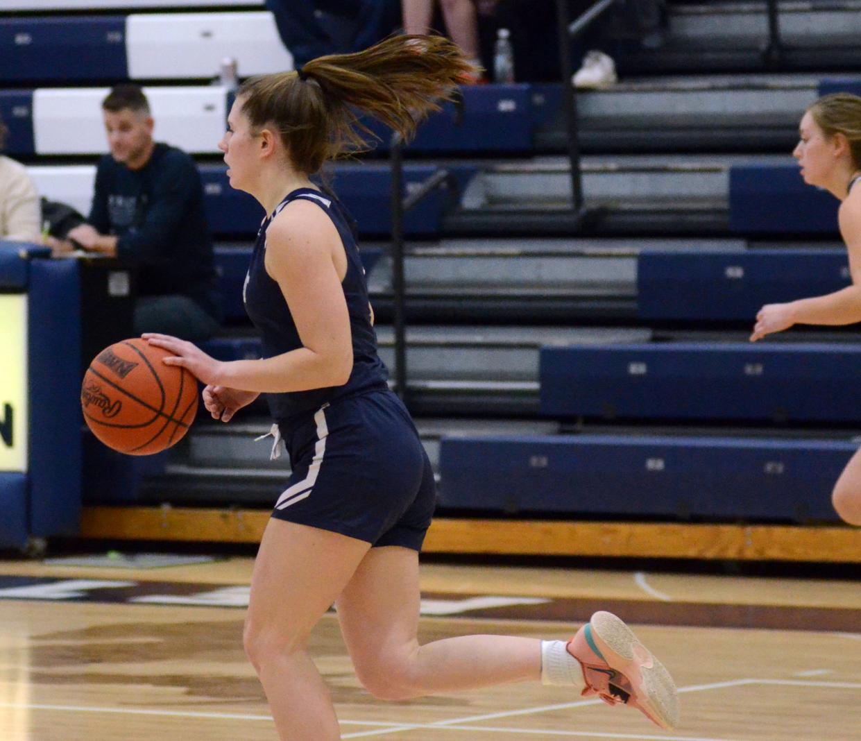 Kenzie Bell and the Sault Ste. Marie girls' basketball team ran away from Alpena late with another non-conference win.