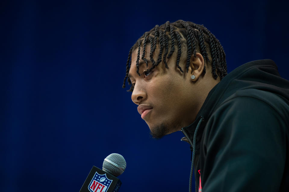 Clemson LB Isaiah Simmons had a great NFL combine. (Photo by Zach Bolinger/Icon Sportswire via Getty Images)