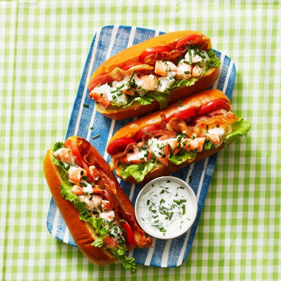 9) BLT Shrimp Rolls