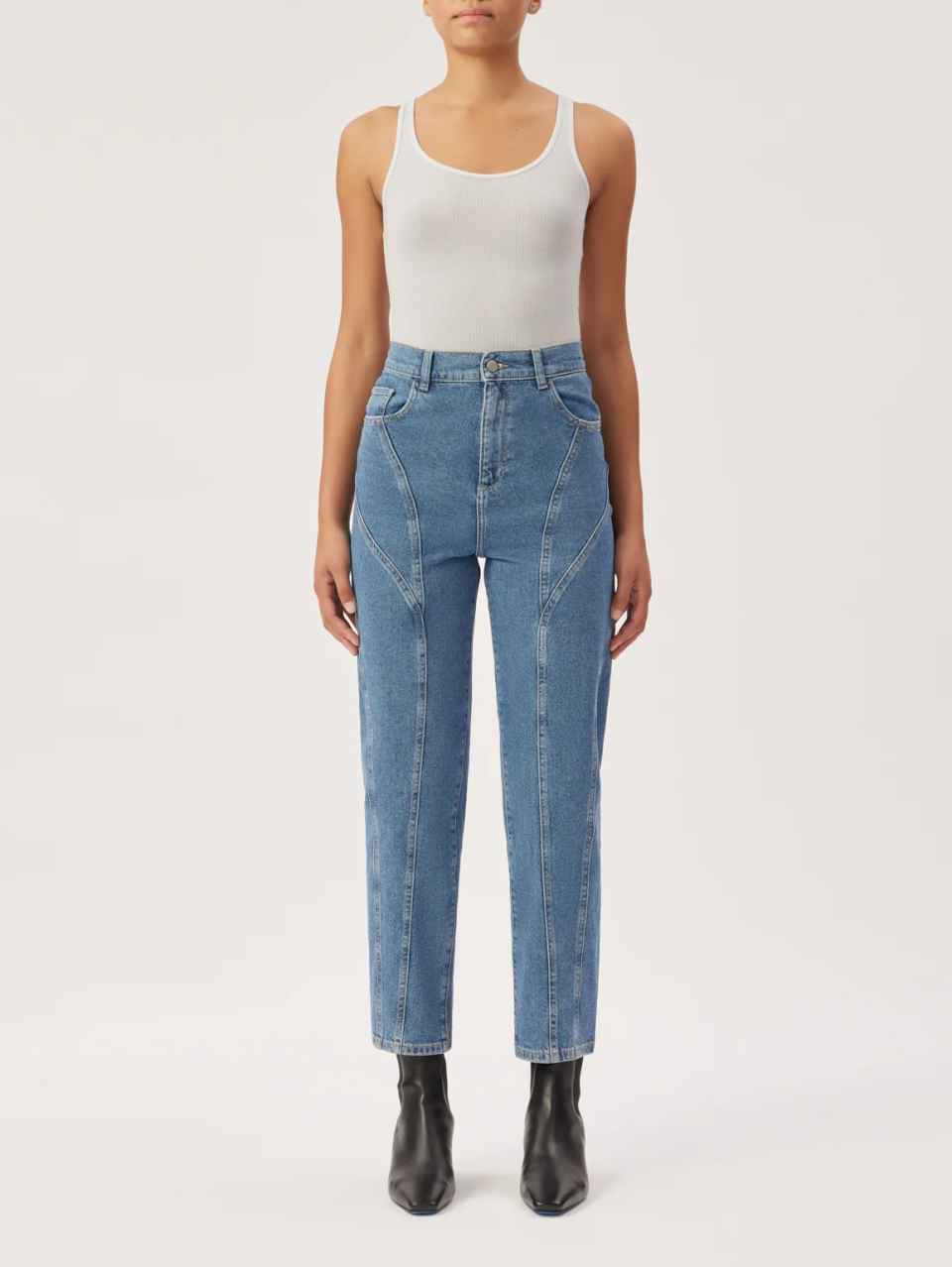 DL1961 Sydney Girlfriend Tapered Jeans