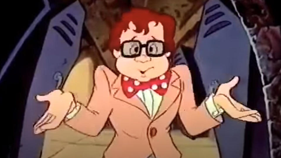 Screenshot of Rick Moranis' character in Gravedale High