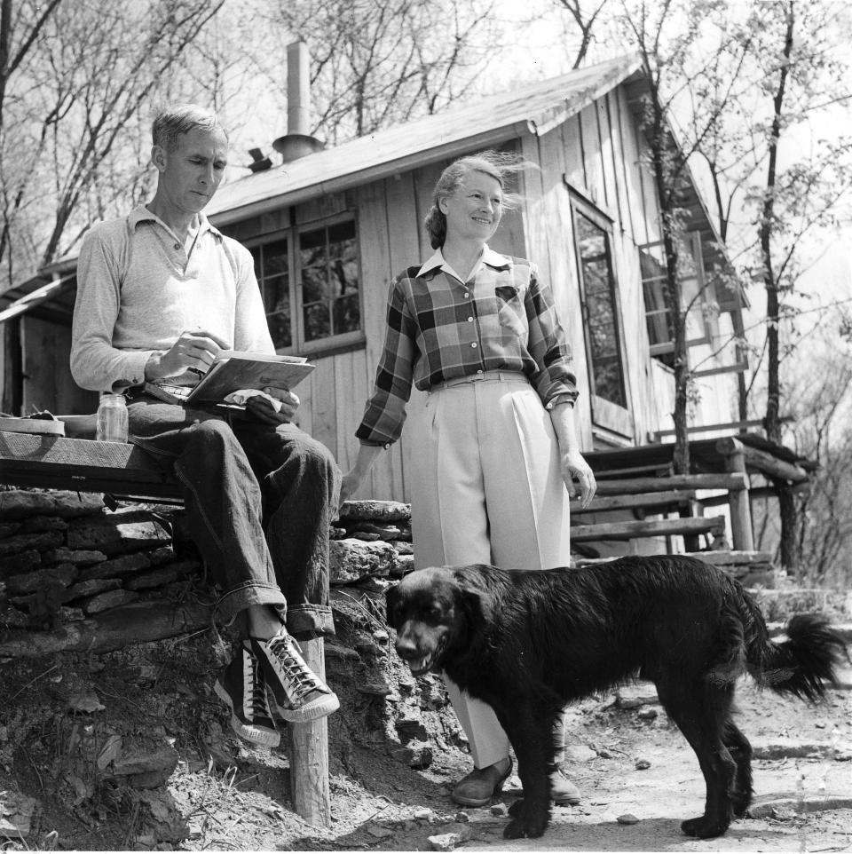 Artist Harlan Hubbard and his wife, musician Anna Hubbard