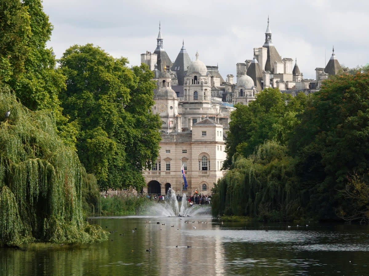 Spot famous buildings including Buckingham Palace, from this Royal Park (Getty Images)
