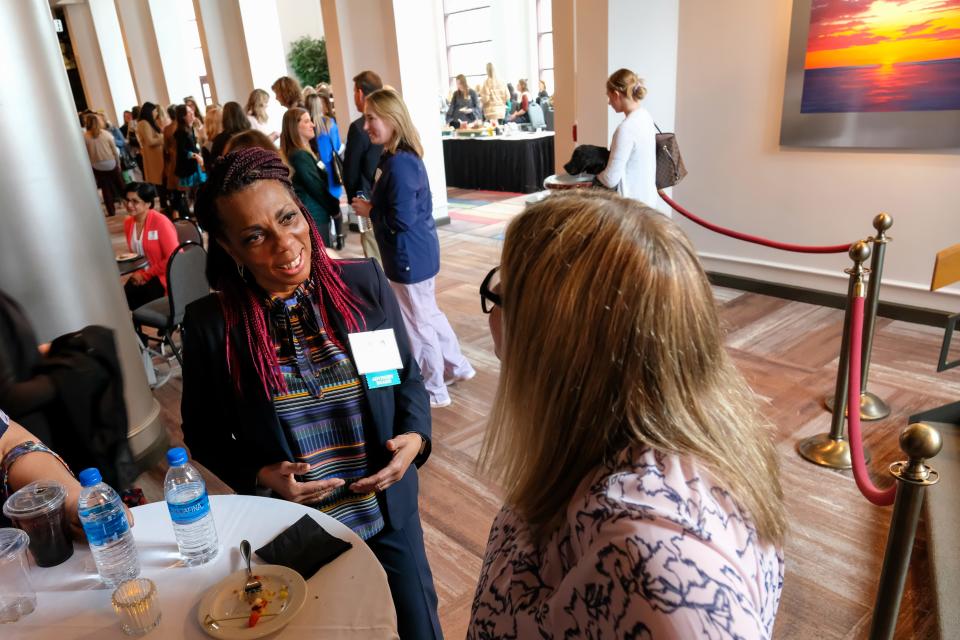 The Institute for Women’s Leadership CELEBRATE 2022 Women on the Rise event at the Weidner Center for Performing Arts on the UW-Green Bay campus on April 14, 2022, in Green Bay, Wis.