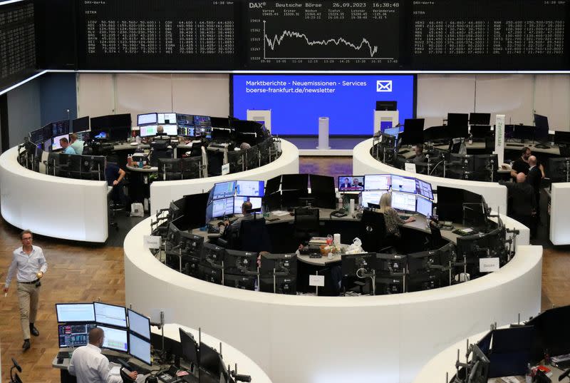 German share price index DAX graph is pictured at the stock exchange in Frankfurt