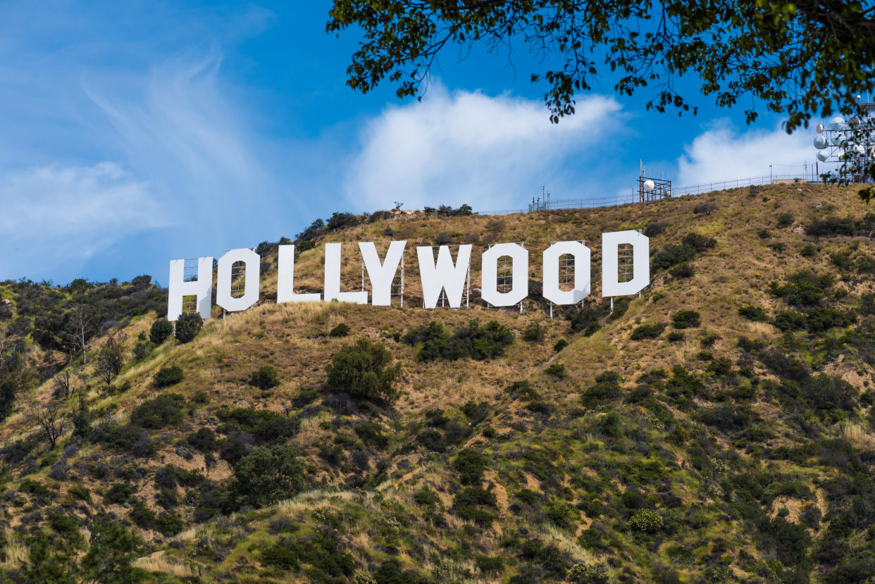 The Hollywood sign in Los Angeles, California. (Getty Images)