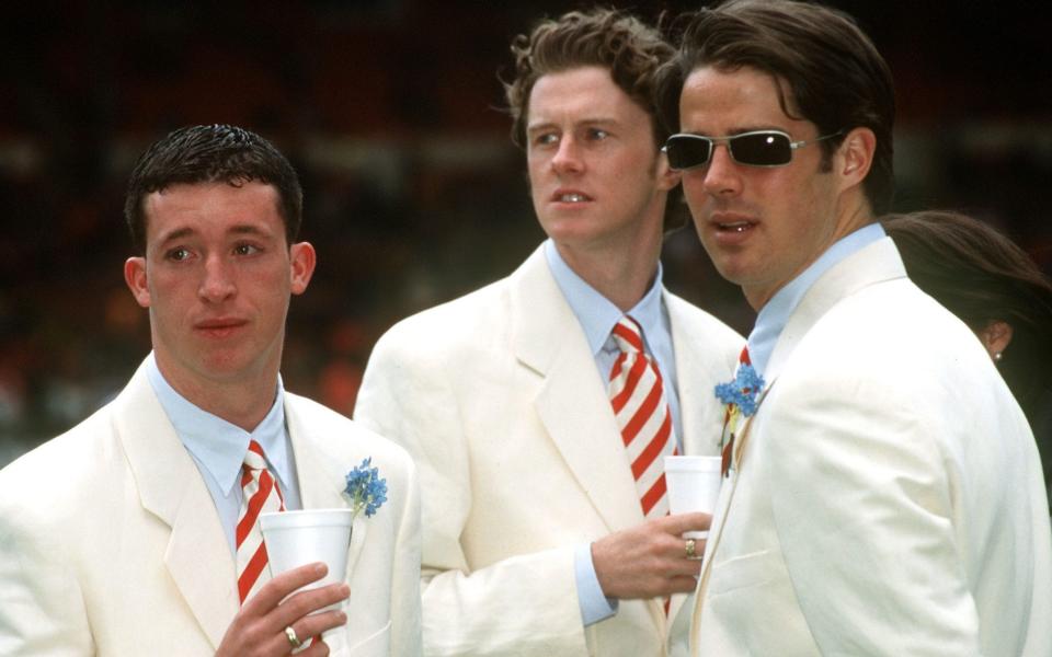 Robbie Fowler (left to right), Steve McManaman and Jamie Redknapp - Robbie Fowler: The ‘Spice Boys’ label has held me back - Getty Images