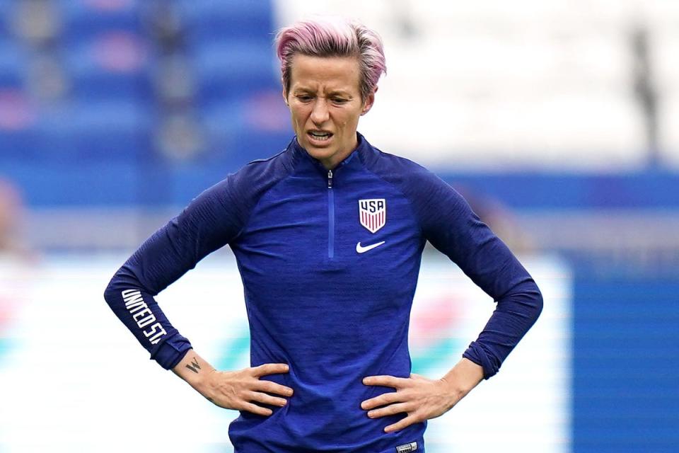 Megan Rapinoe said her colleagues are ‘angry and exhausted’ after the NWSL abuse scandal (John Walton/PA) (PA Archive)