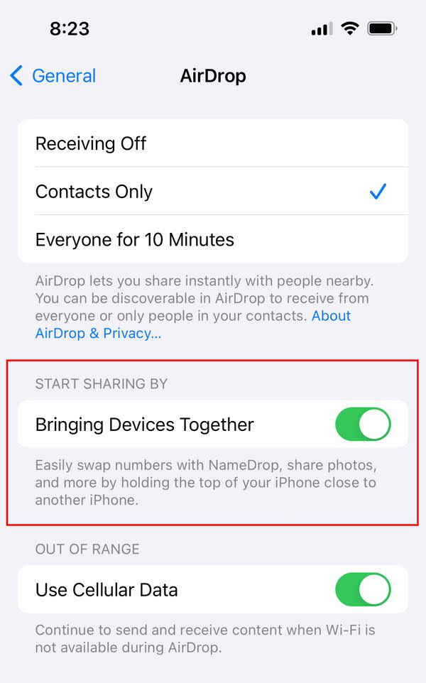 The Apple AirDrop feature called NameDrop was the subject of multiple Facebook posts that claimed it was dangerous for a user's privacy and security.