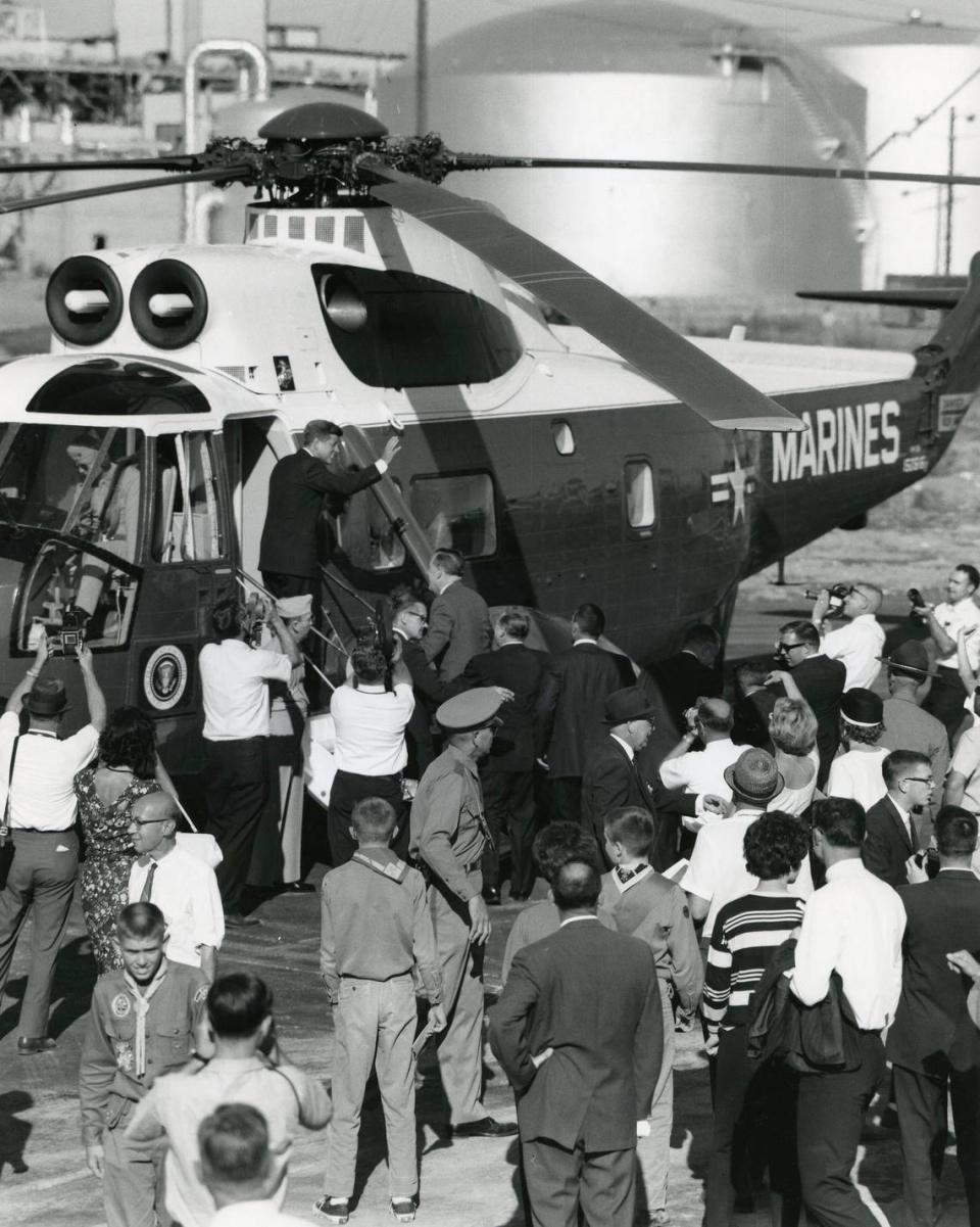 President John F. Kennedy visited Hanford 60 years ago for the ceremonial groundbreaking on a steam plant that would allow N Reactor to produce electricity in addition to plutonium for nuclear weapons.