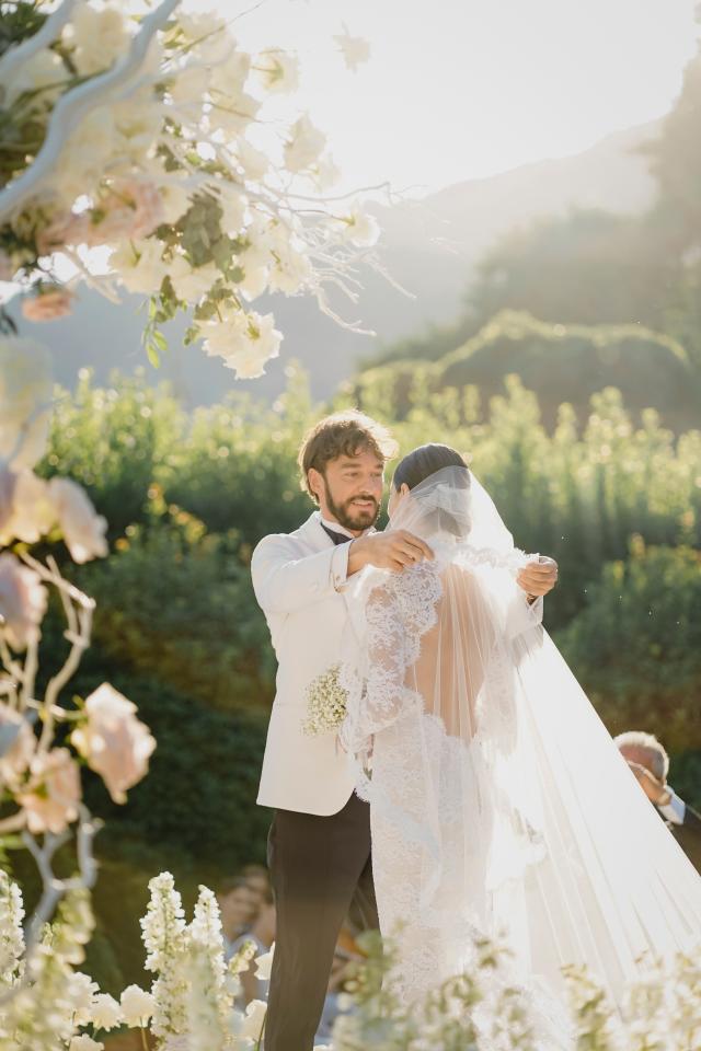 Virgil Abloh designed Giorgia Gabriele's wedding dress