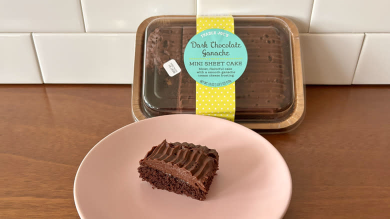 Trader Joe's ganache mini sheet cake