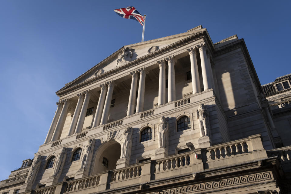 An exterior of the Bank of England in the City of London. Photo: Richard Baker / In Pictures via Getty